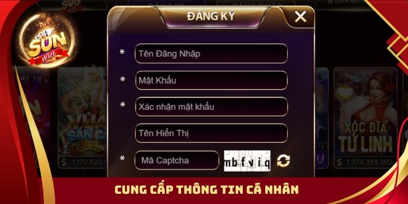 Cung cấp thông tin cá nhân